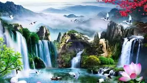 tranh phong thuy cho giuong ngu